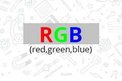 RGB (red,green,blue)